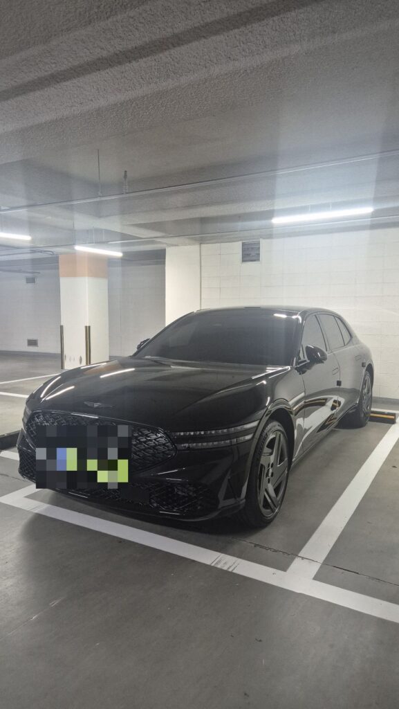 제네시스 전기차 주차 외관 차량 이미지
