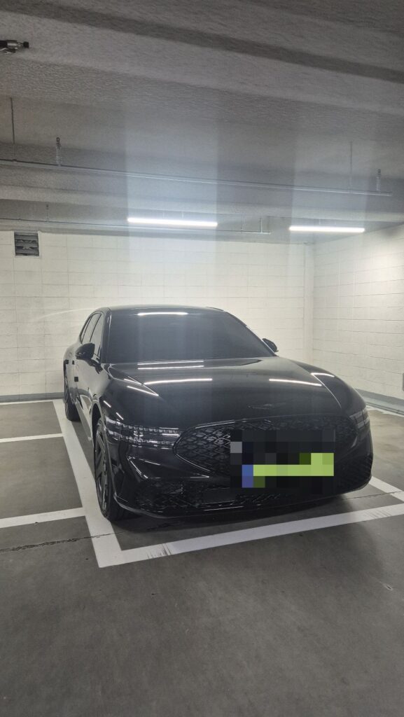 제네시스 전기차 전면 외관 차량 이미지